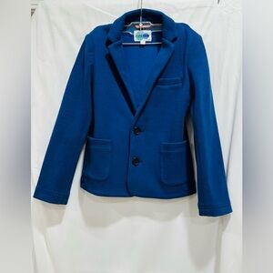 Boden Kids Blazer Jacket Blue Soft Size 6-7Y